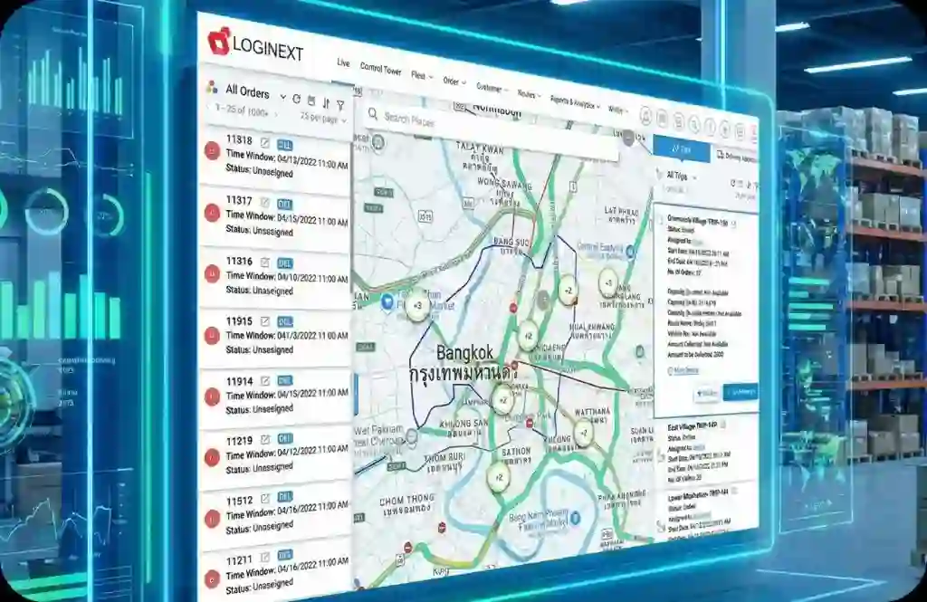 AI decision layer: pattern recognition, predictive alerts, and self-learning optimization for last mile delivery