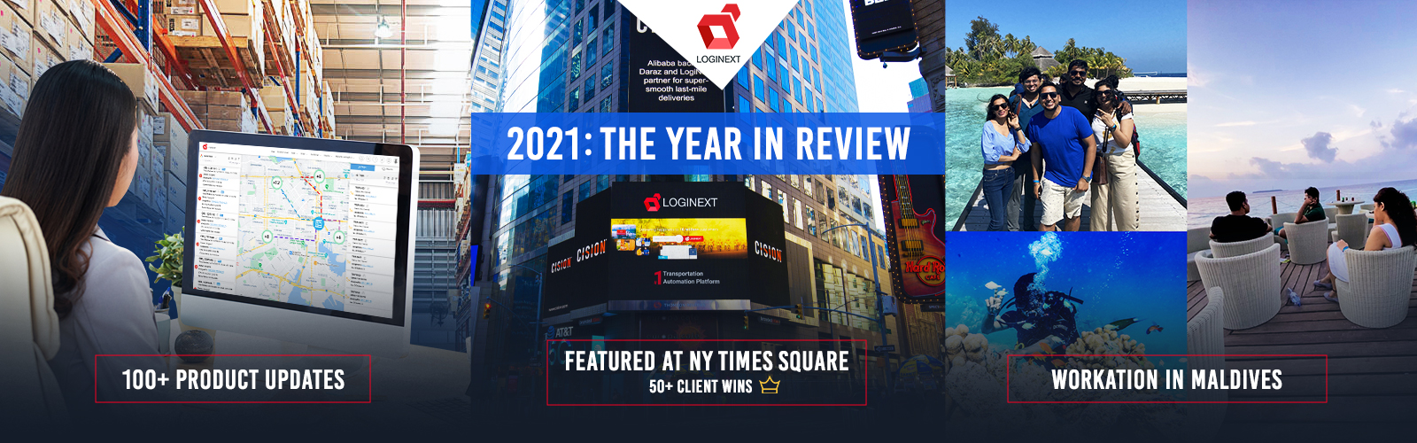 [LogiNext 2021: The Year in Review] Client Wins, Maldives, NY Times Square and more!