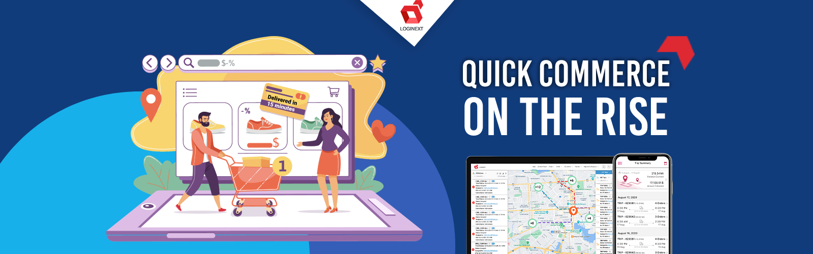 [Quick Commerce Boom] Global LogiNext clients report a 24% increase in under 30-minute deliveries