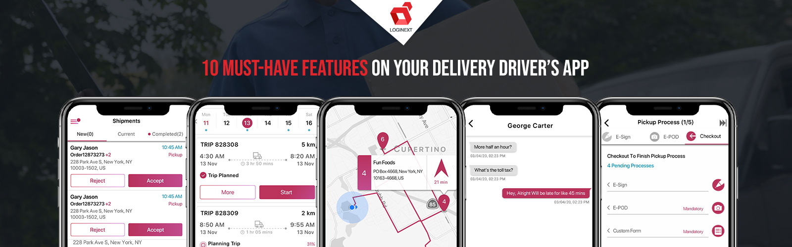 10 must-have features on your delivery driver’s app