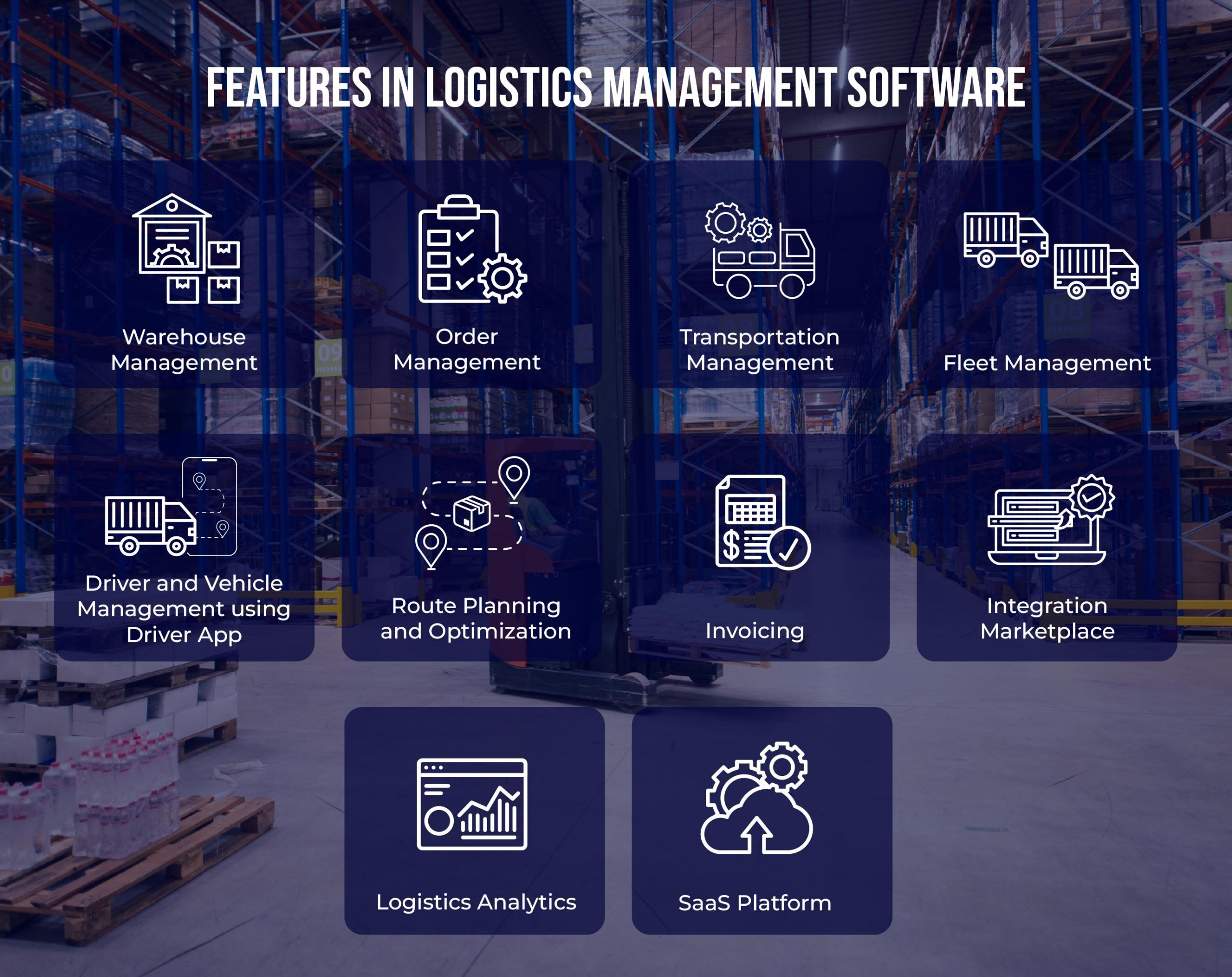 Features in the best logistics management software