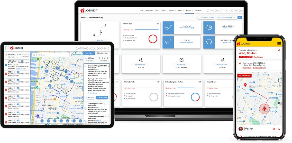 LogiNext Vehicle Routing and Scheduling Software