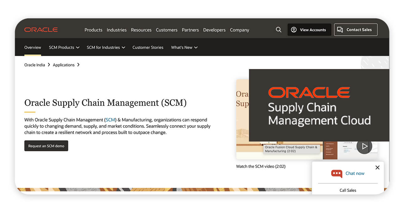 Oracle Supply Chain Visibility Solution
