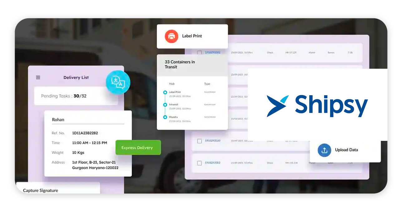 Shipsy Last Mile Logistics Software