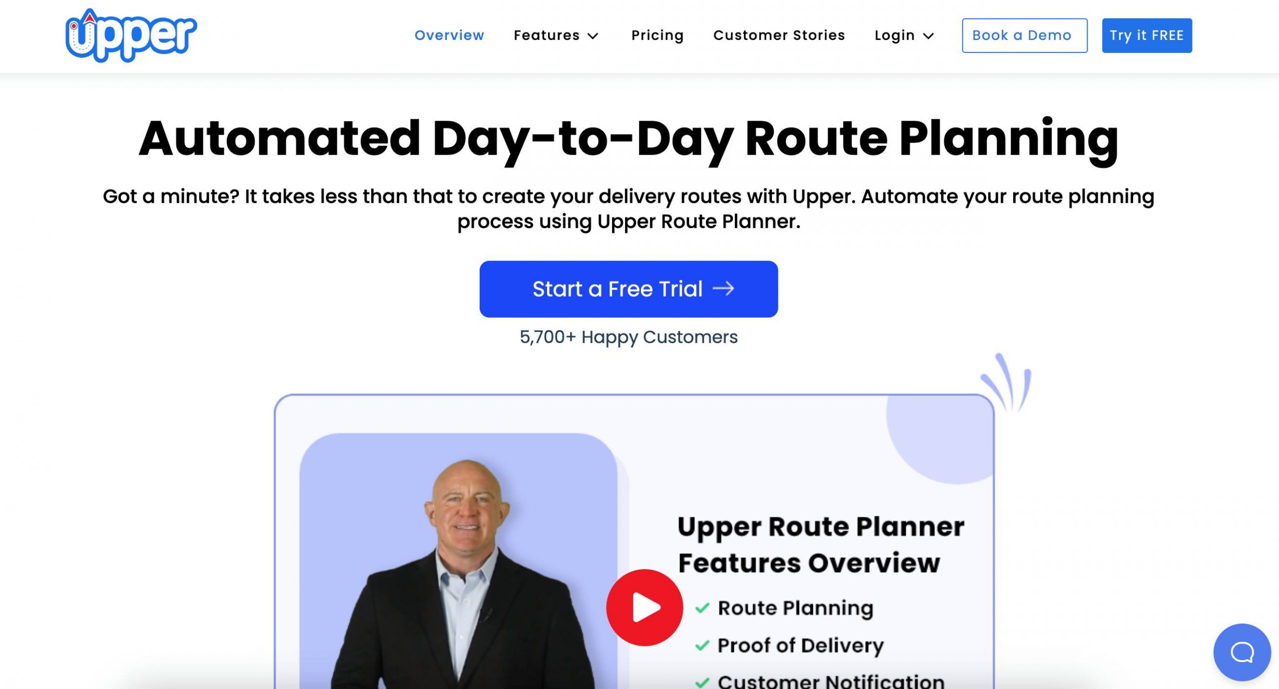 Upper Route Planning Software