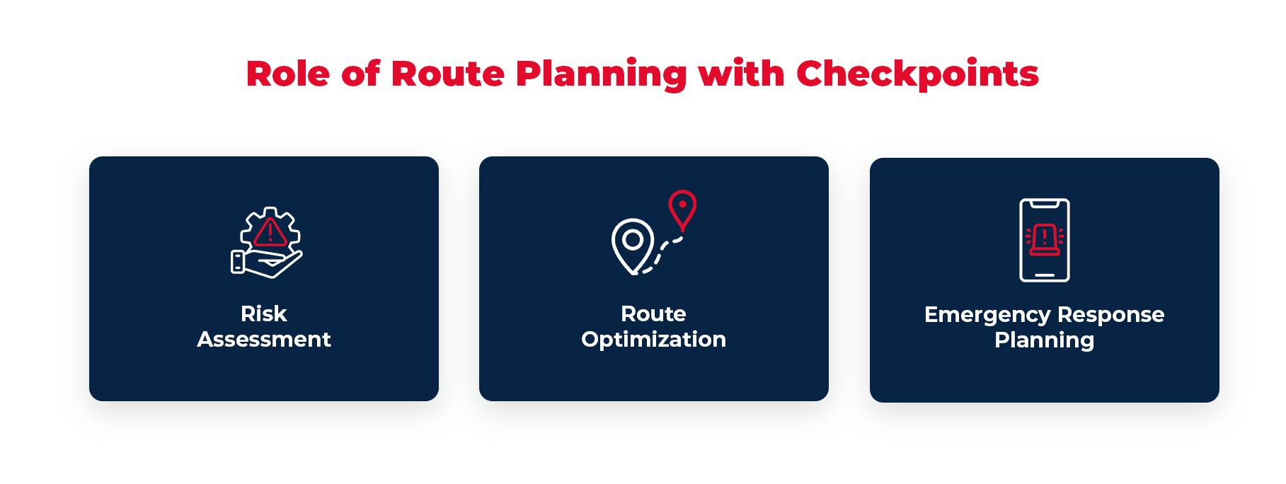 How does checkpoints enhance route planning operations