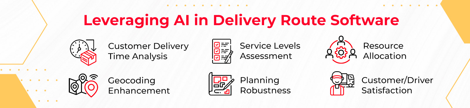 Benefits of AI in delivery route software