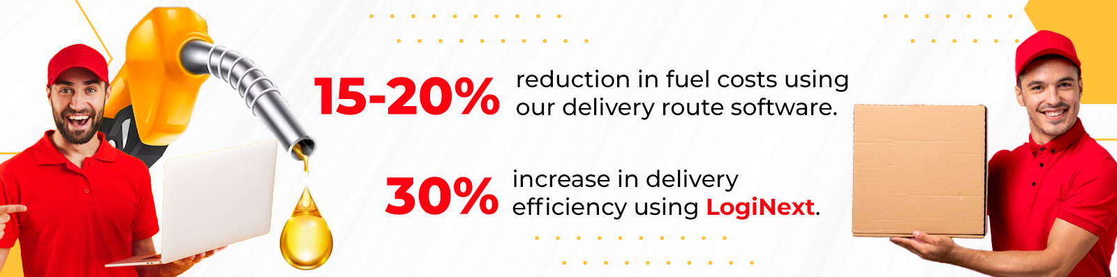 LogiNext Intelligent delivery route software stats for logistics