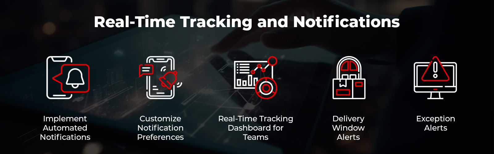 Real-time tracking and notifications in dispatch software