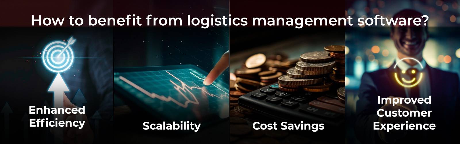Benefits offered using logistics management software