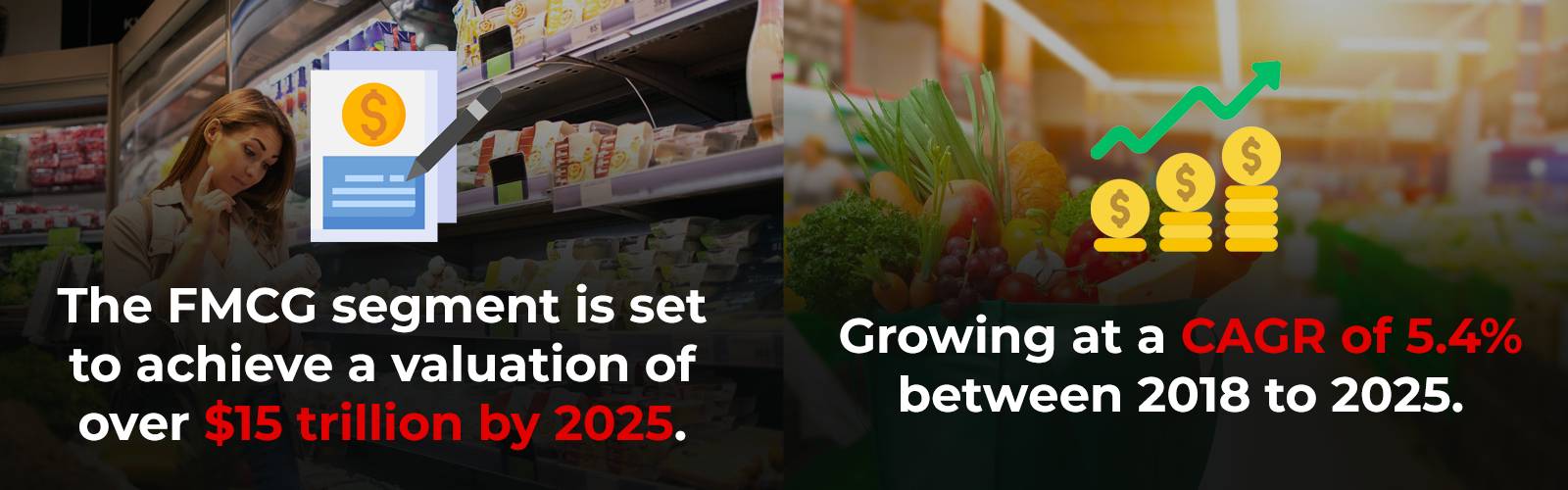 Evaluation of FMCG sector with growth stats