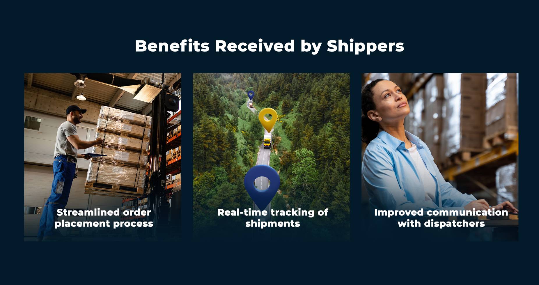 Shipper Web Application Benefits for Shipper