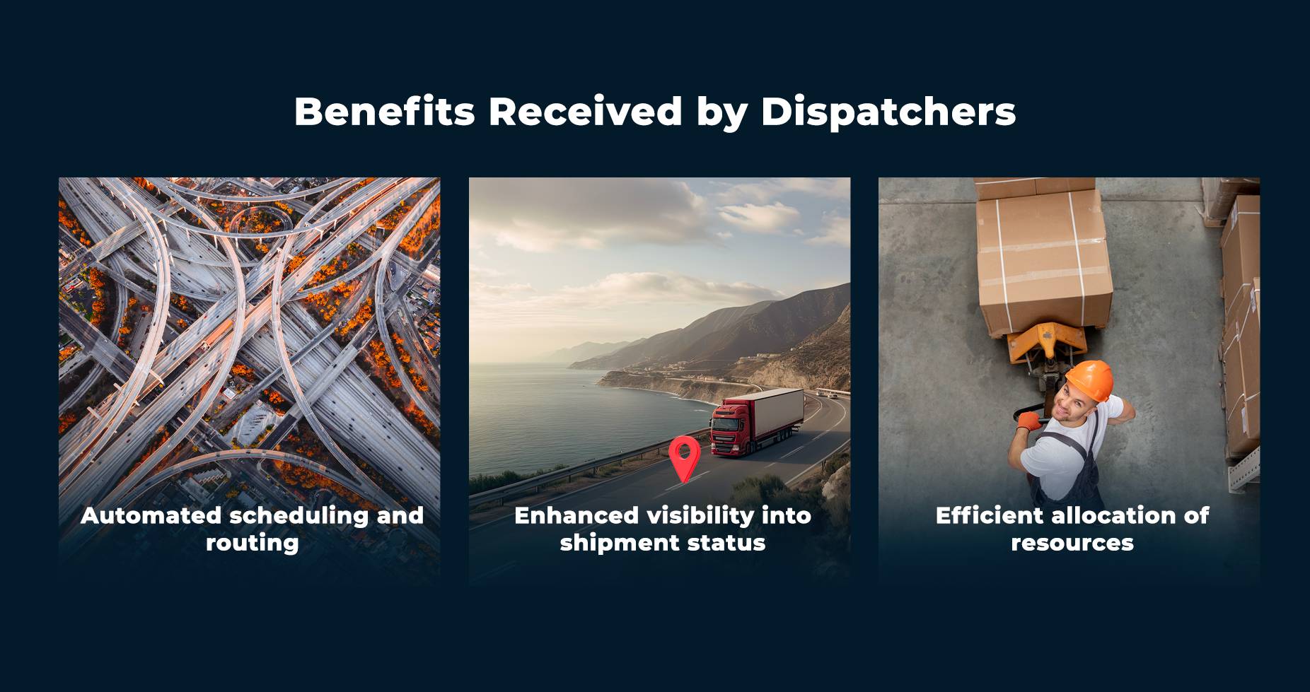 Shipper Web App Benefits for Dispatcher