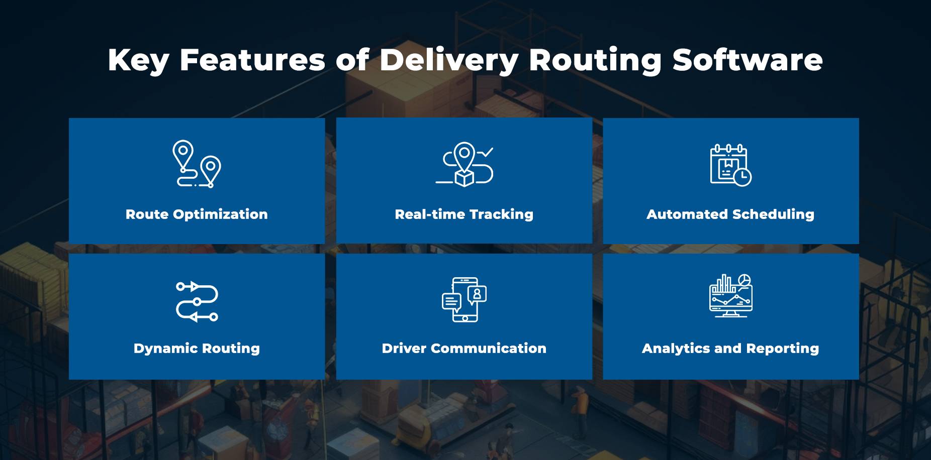 Key features of delivery routing software
