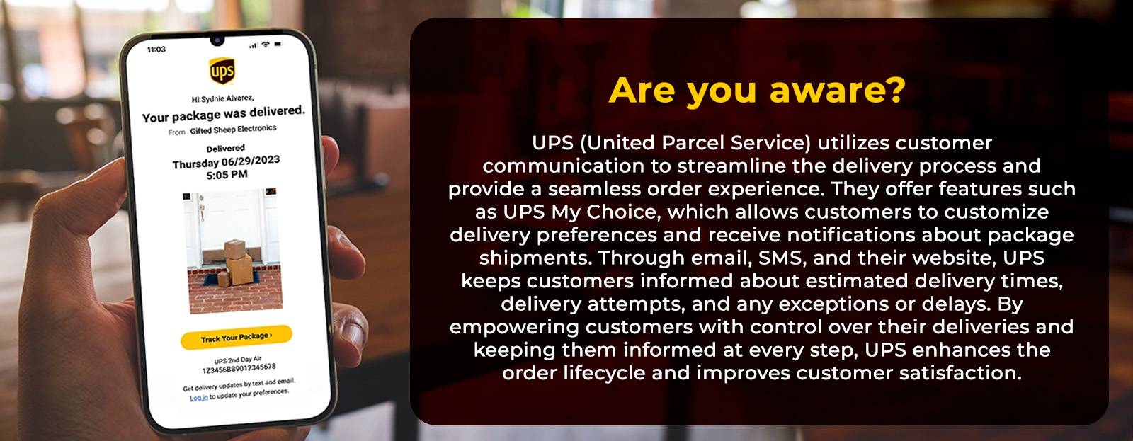 UPS improves customer experience