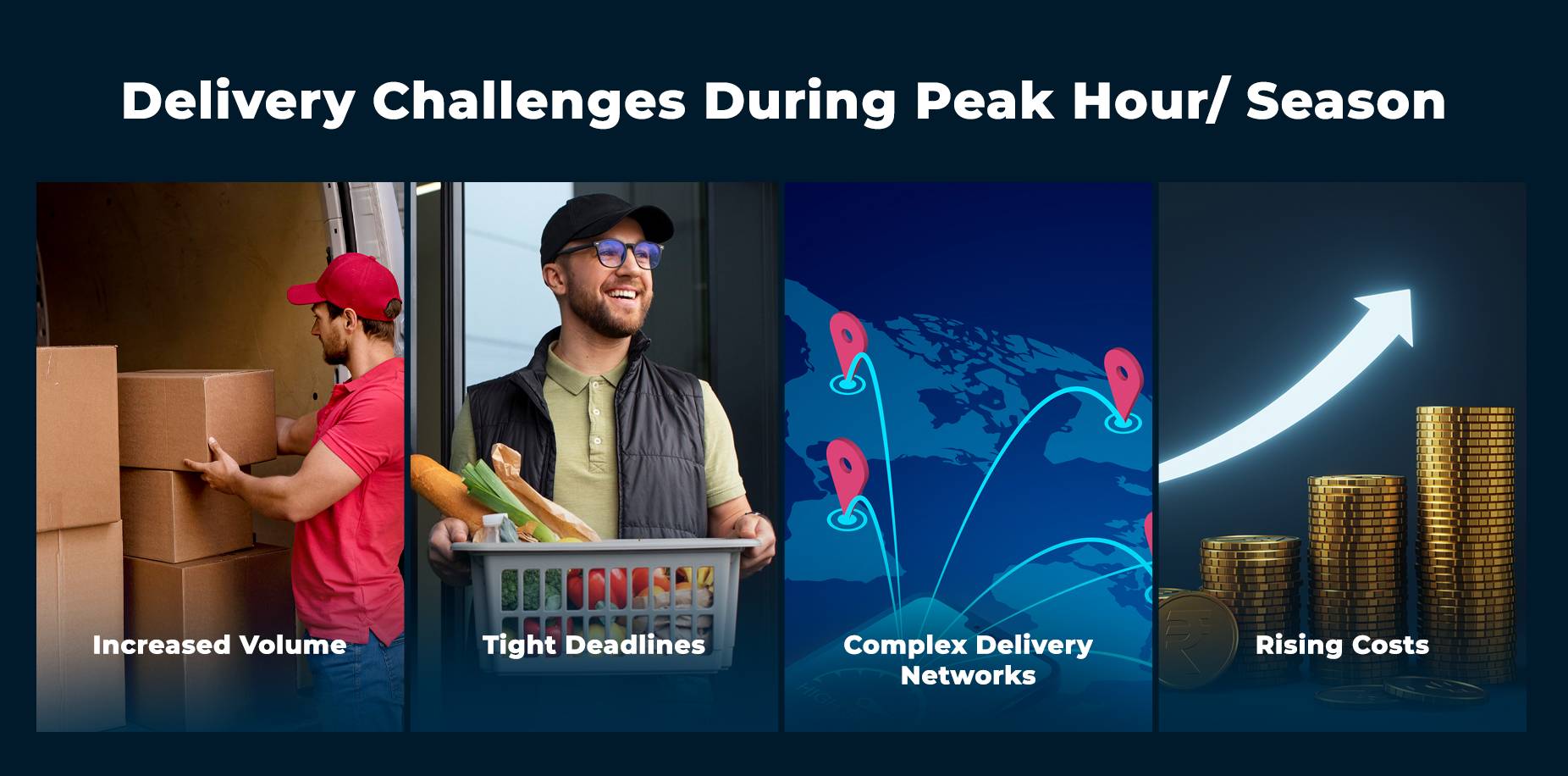 What are peak season or peak hour delivery challenges?