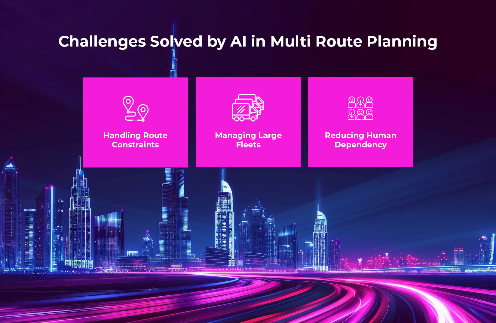 Challenges Solved by AI in Multi Route Planner