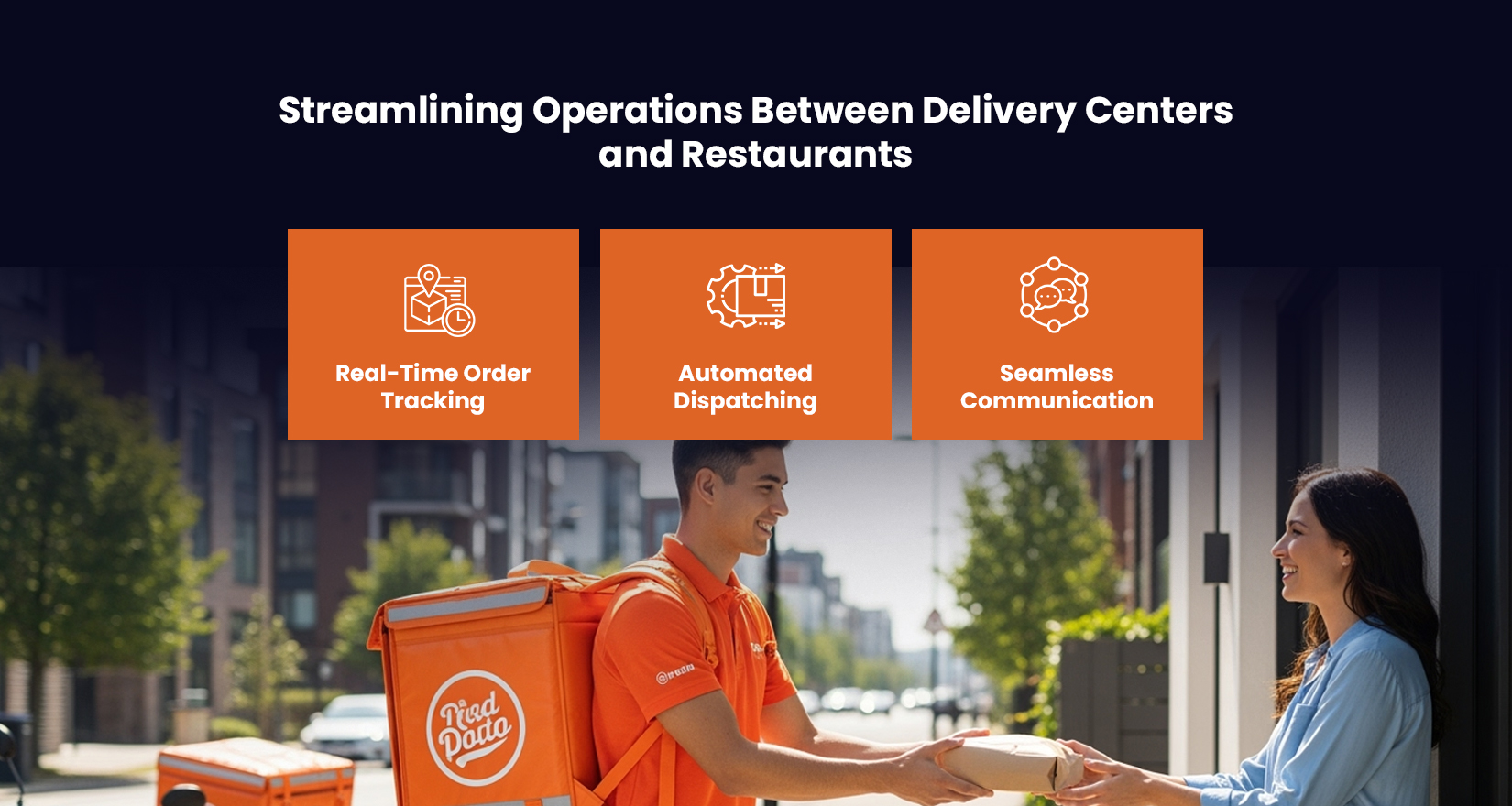 Streamlining Operations Between Delivery Centers and Restaurants