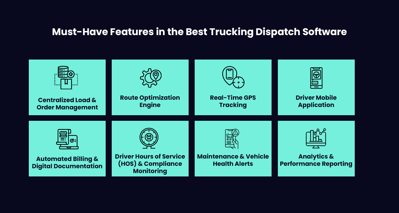 Must-Have Features in the Best Trucking Dispatch Software