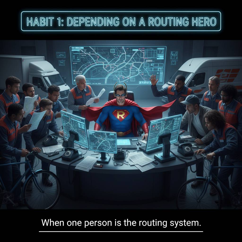 Habit 1: Relying on One Routing Hero, not using route planning software