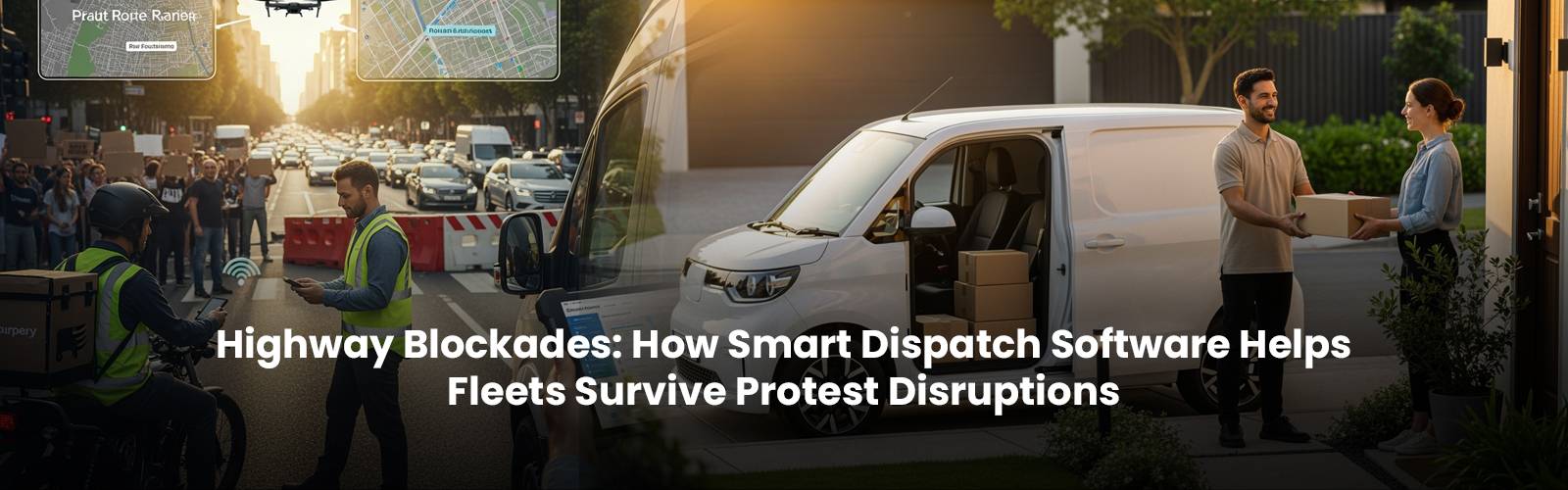 Highway Blockades: How Smart Dispatch Software Helps Fleets Survive Protest Disruptions
