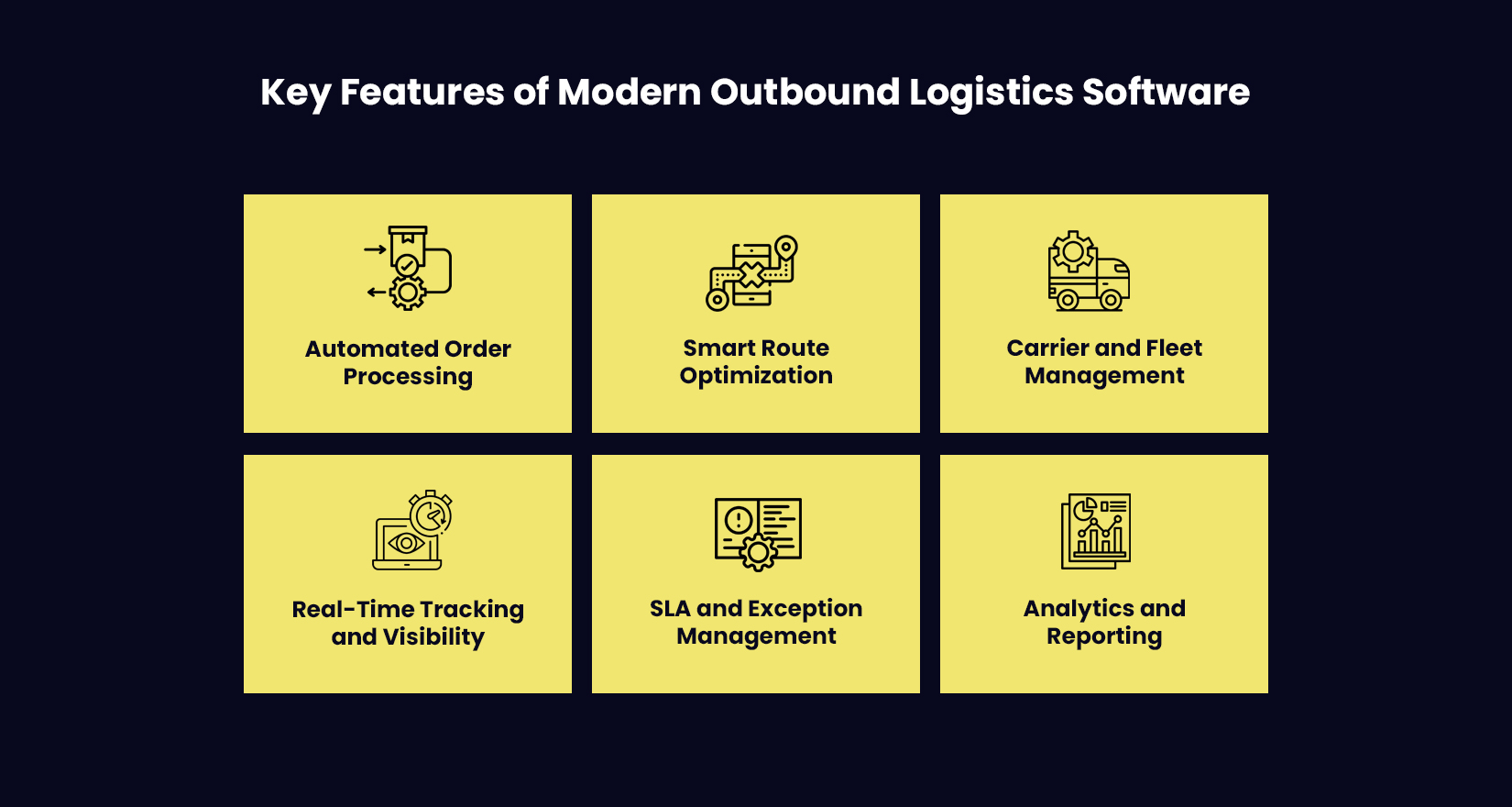 Key Features of Modern Outbound Logistics Software