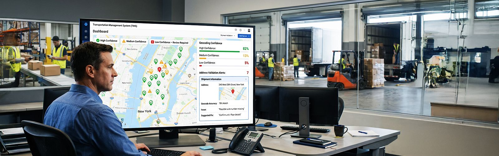 Geocoding Intelligence That Reduces Exceptions Before They Happen in logistics management