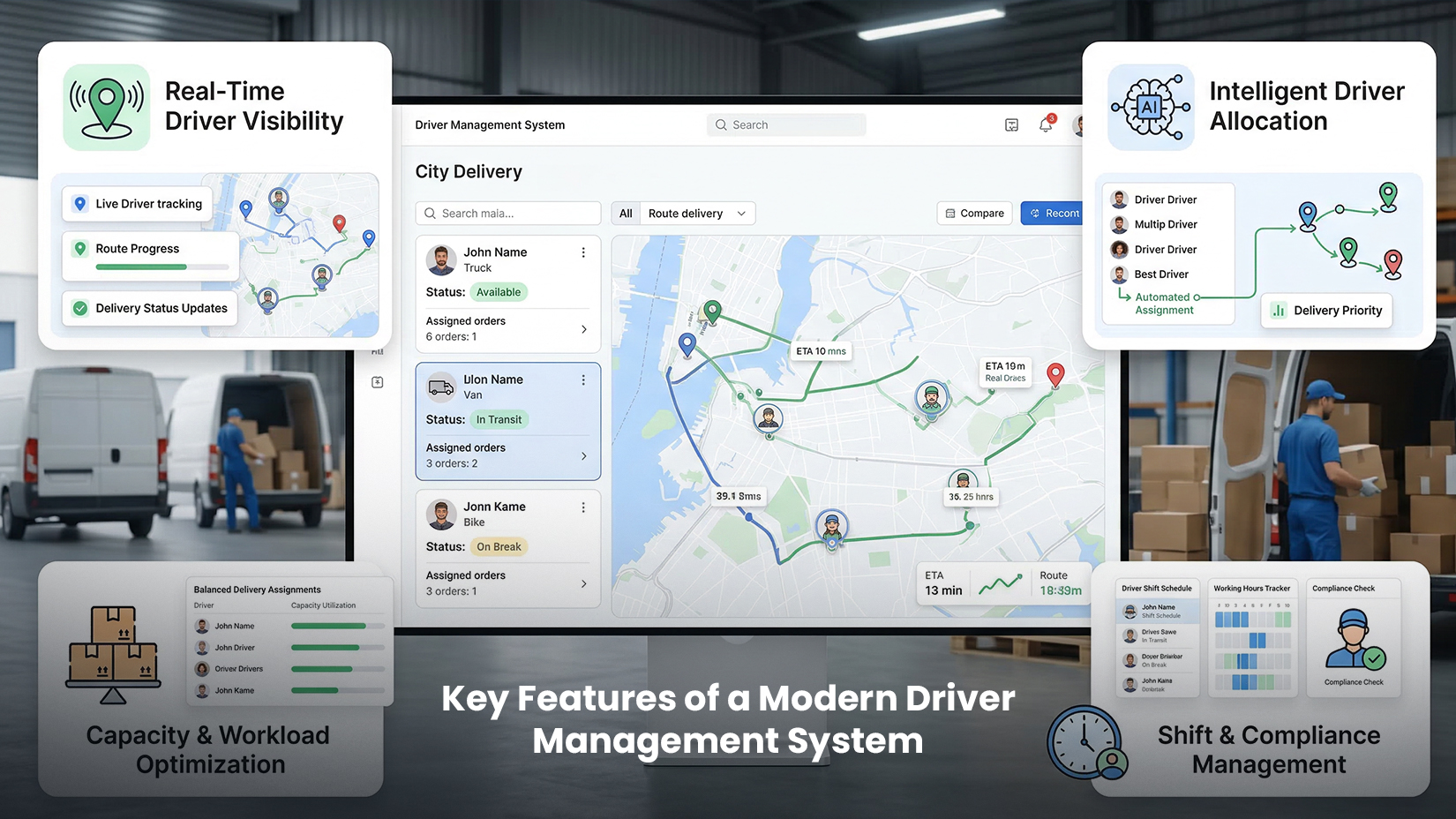 Key Features of a Modern Driver Management System