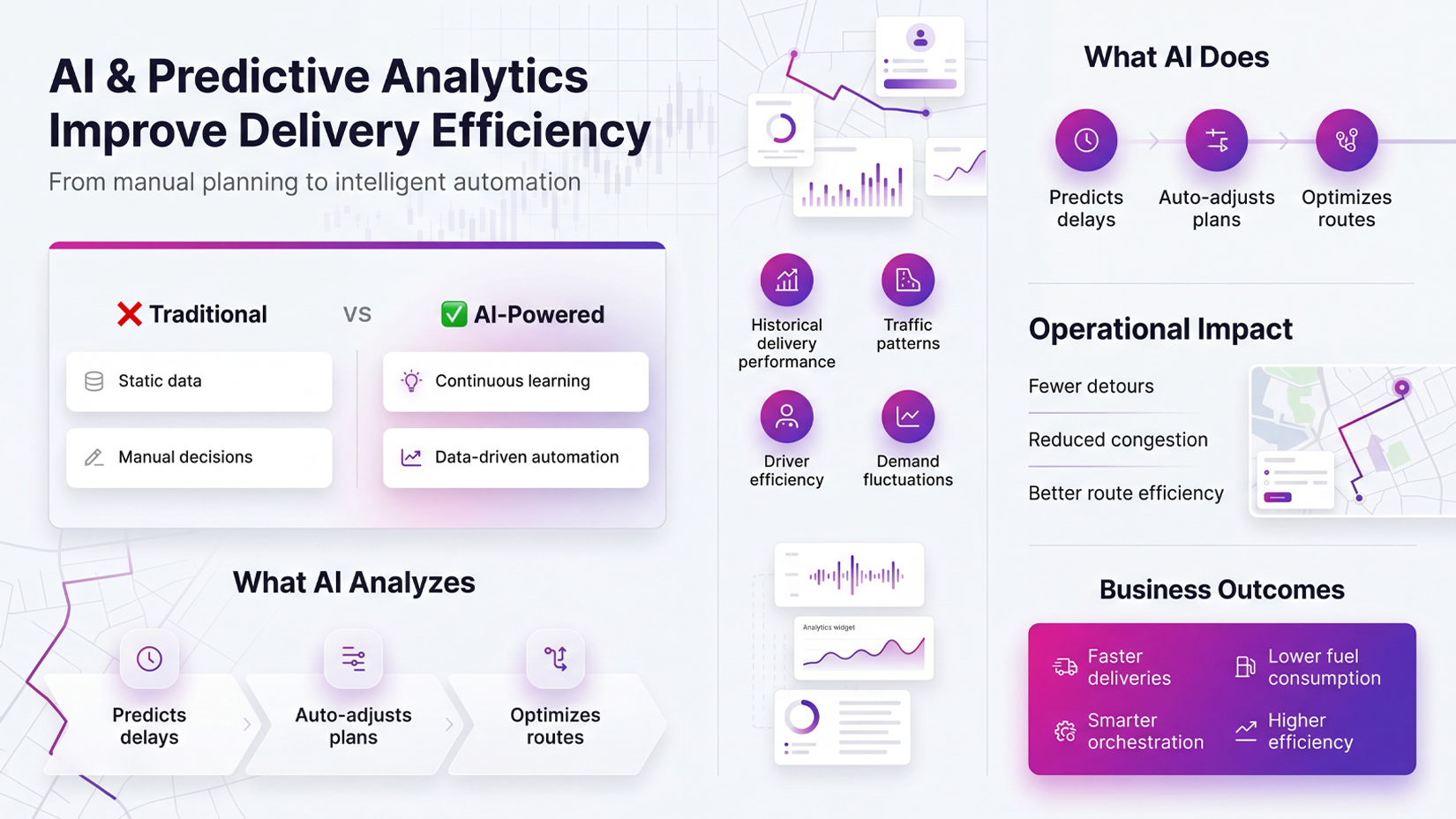 AI and Predictive Analytics Improve Delivery Efficiency