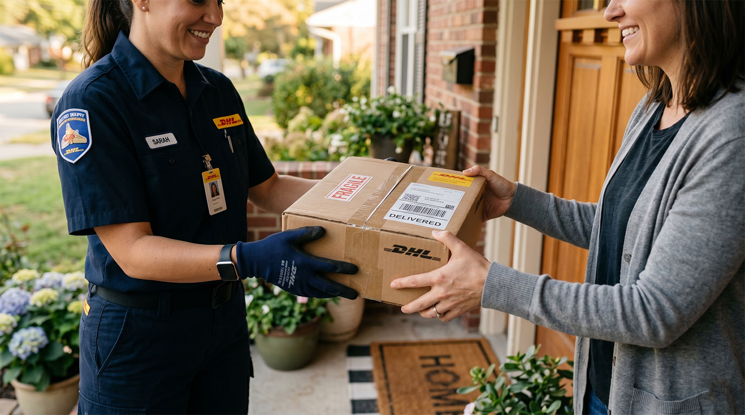 5:02 PM: "Delivered."