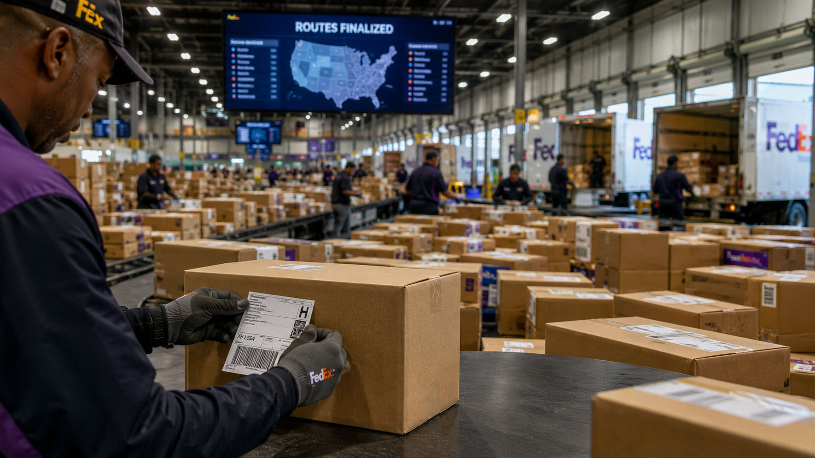 8:02 AM: "I've Been Packed, Scanned, and Assigned." as part of last mile delivery