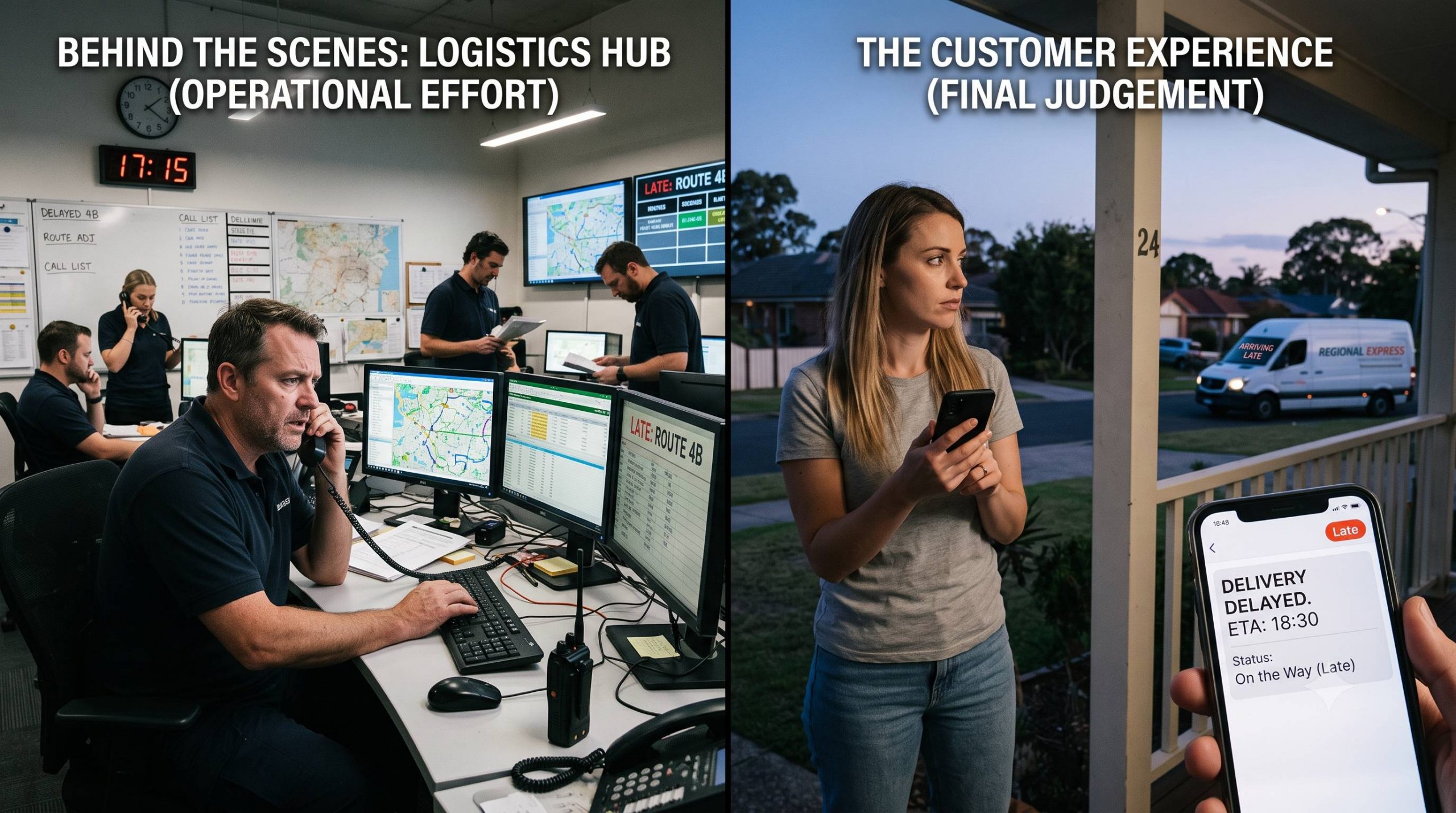 Customers Judge Deliveries, Not Effort